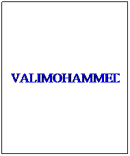 Text Box: VALIMOHAMMED
