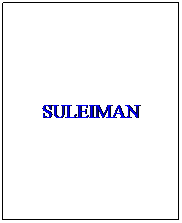 Text Box: SULEIMAN
