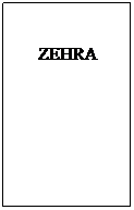 Text Box: ZEHRA
 
