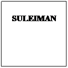 Text Box: SULEIMAN
 
